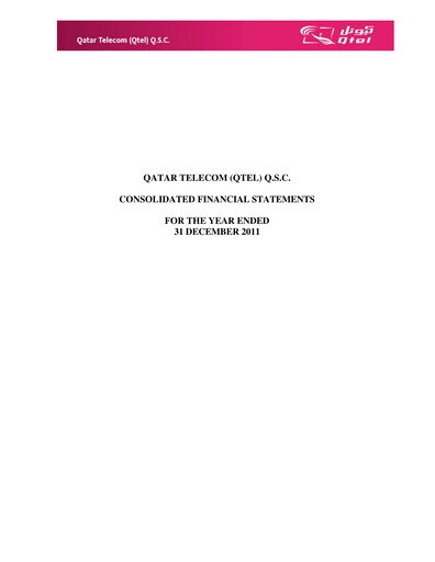 Thumbnail Ooredoo Financial Statement 2011