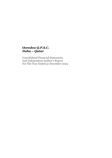 Thumbnail Ooredoo Financial Statement 2024