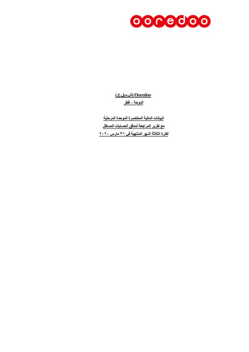 Thumbnail Ooredoo Quarterly Report 2020-q1