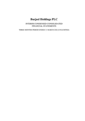 Thumbnail Burjeel Holdings Financial Statement 2026-q1