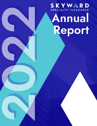 Thumbnail Skyward Specialty Insurance Group Annual Report 2022