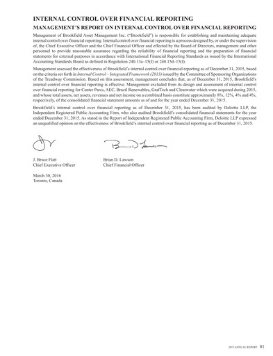 Thumbnail Brookfield Corporation Financial Statement 2015