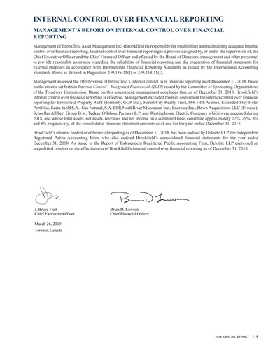 Thumbnail Brookfield Corporation Financial Statement 2018