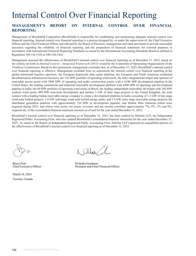 Thumbnail Brookfield Corporation Financial Statement 2023
