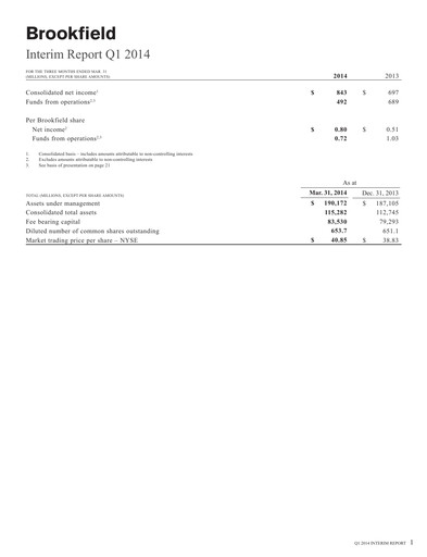 Thumbnail Brookfield Corporation Quarterly Report 2014-q1