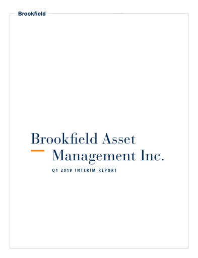 Thumbnail Brookfield Corporation Quarterly Report 2019-q1