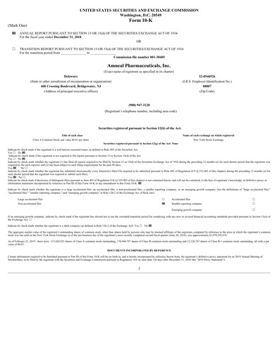 Thumbnail Amneal Pharmaceuticals
 Annual Report 2018