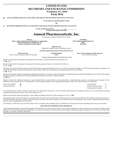 Thumbnail Amneal Pharmaceuticals
 Annual Report 2019