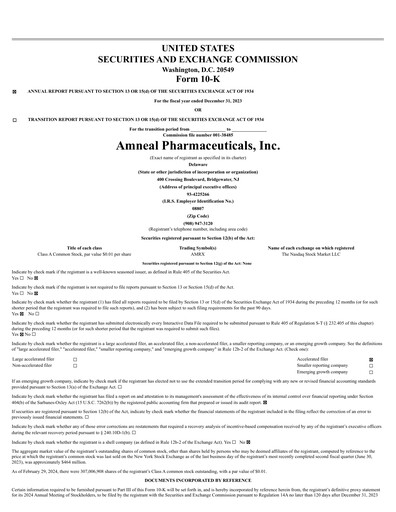 Thumbnail Amneal Pharmaceuticals
 Annual Report 2023