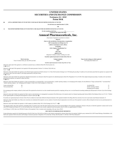 Thumbnail Amneal Pharmaceuticals
 Annual Report 2024