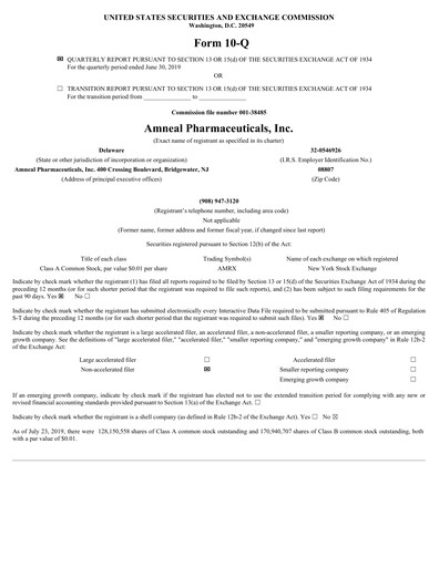 Thumbnail Amneal Pharmaceuticals
 Quarterly Report 2019-q2