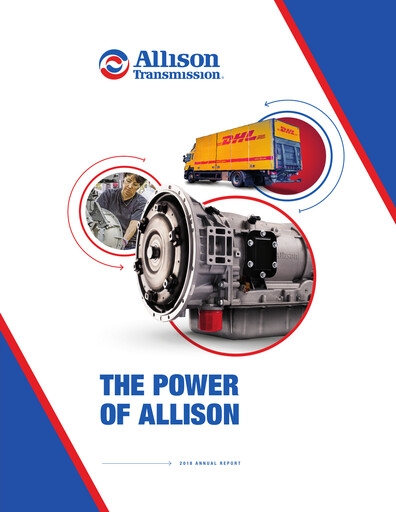 Thumbnail Allison Transmission
 Annual Report 2018