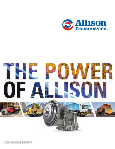 Thumbnail Allison Transmission
 Annual Report 2019