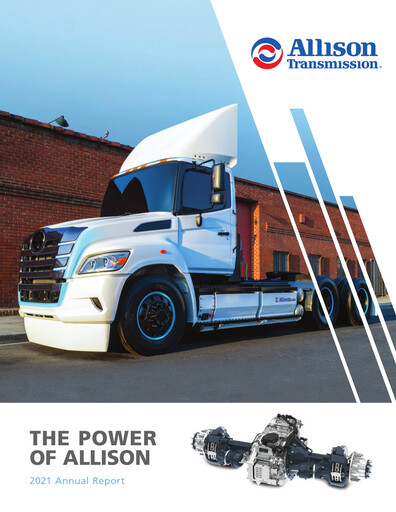 Thumbnail Allison Transmission
 Annual Report 2021