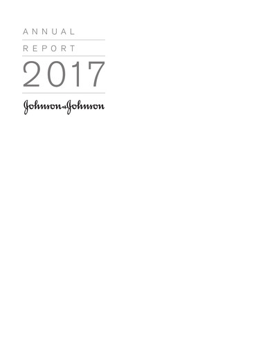 Thumbnail Johnson & Johnson Rapport annuel 2017