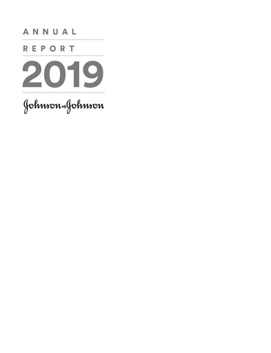 Thumbnail Johnson & Johnson Rapport annuel 2019