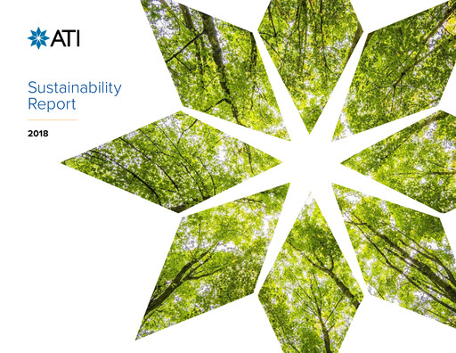 Thumbnail ATI Inc.
 Sustainability Report 2018