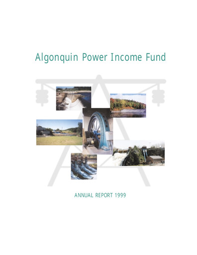 Vorschaubild Algonquin Power & Utilities Jahresbericht 1999