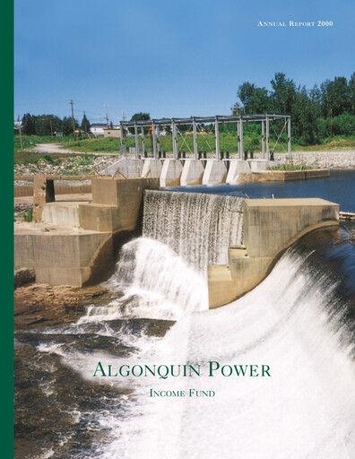 Vorschaubild Algonquin Power & Utilities Jahresbericht 2000