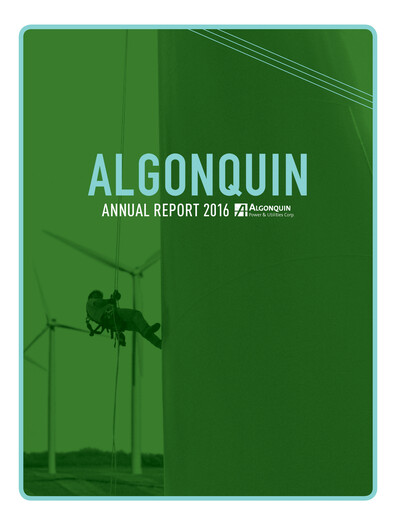 Vorschaubild Algonquin Power & Utilities Jahresbericht 2016