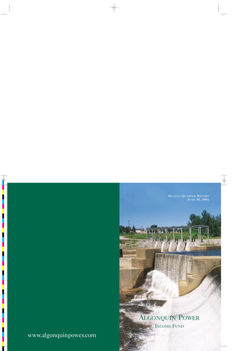 Thumbnail Algonquin Power & Utilities Quarterly Report 2001-q2