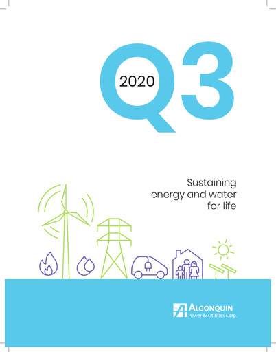 Thumbnail Algonquin Power & Utilities Quarterly Report 2020-q3