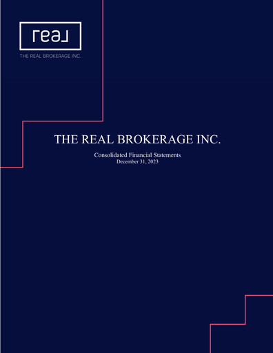 Thumbnail The Real Brokerage Financial Statement 2023