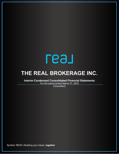 Thumbnail Real Brokerage Inc. Quarterly Report 2023-q1