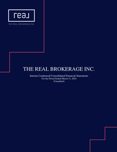 Thumbnail Real Brokerage Inc. Quarterly Report 2024-q1