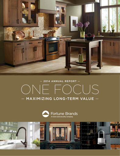 Thumbnail Fortune Brands Innovations Annual Report 2014