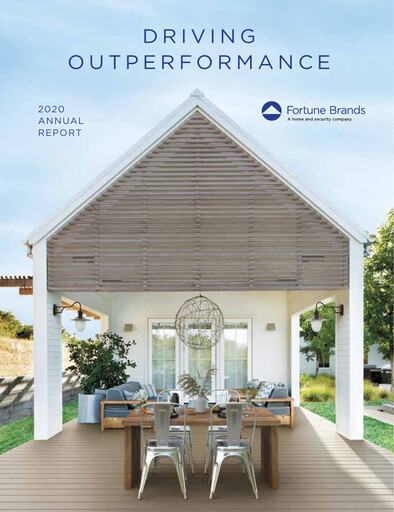 Thumbnail Fortune Brands Innovations Annual Report 2020