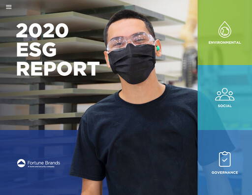 Thumbnail Fortune Brands Innovations ESG Report 2020