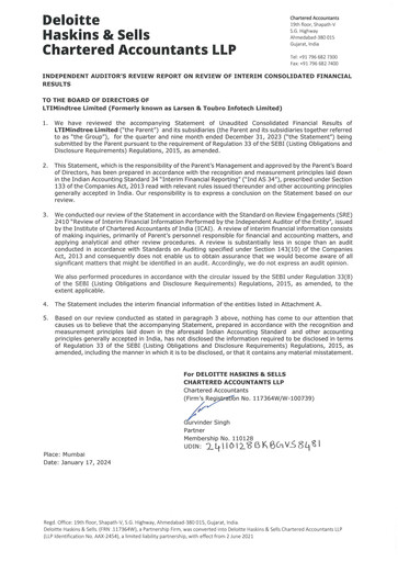 Vorschaubild LTIMindtree Quartalsbericht 2023-q3