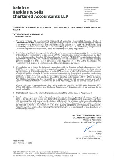 Vorschaubild LTIMindtree Quartalsbericht 2024-q3