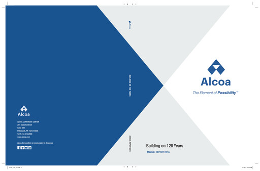 Thumbnail Alcoa Annual Report 2016
