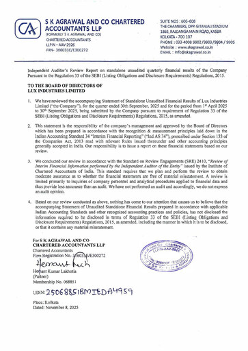 Thumbnail Lux Industries Quarterly Report 2025-q2