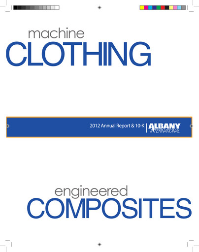 Thumbnail Albany International
 Annual Report 2012