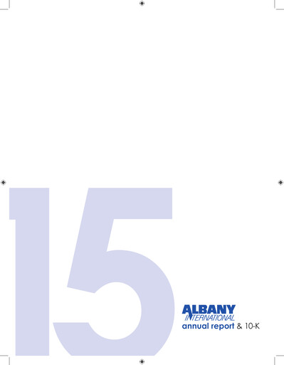 Thumbnail Albany International
 Annual Report 2015