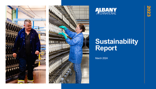 Thumbnail Albany International
 Sustainability Report 2023