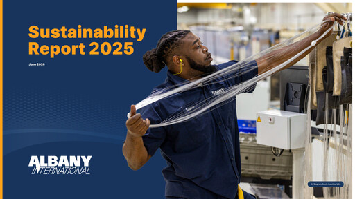 Thumbnail Albany International
 Sustainability Report 2025