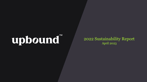 Thumbnail Upbound Group Sustainability Report 2022