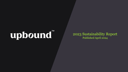 Thumbnail Upbound Group Sustainability Report 2023
