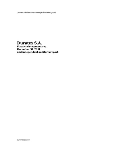 Miniature Dexco Bilan financier 2011