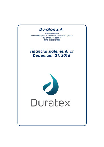 Miniature Dexco Bilan financier 2016