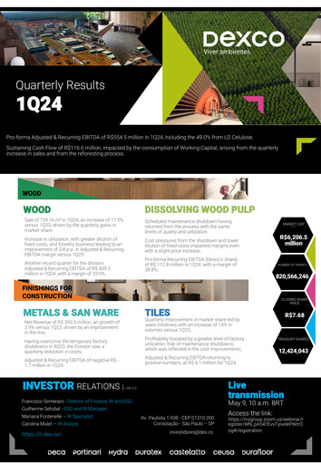 Thumbnail Dexco Quarterly Report 2024-q1