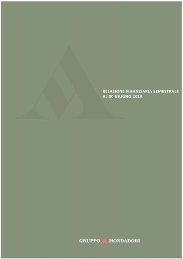 Thumbnail Arnoldo Mondadori Editore Financial Report 2019-h1