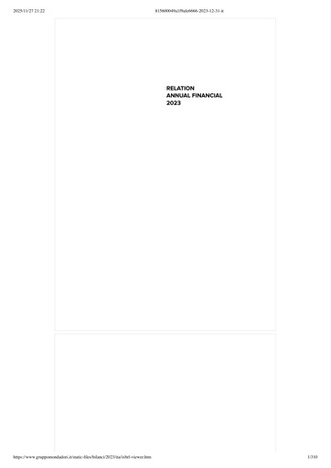 Thumbnail Arnoldo Mondadori Editore Financial Report 2023