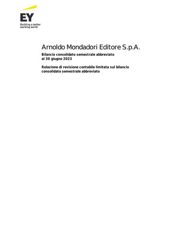 Thumbnail Arnoldo Mondadori Editore Half-year Report 2023-h1