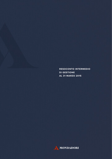 Miniature Arnoldo Mondadori Editore Rapport trimestriel 2015-q1