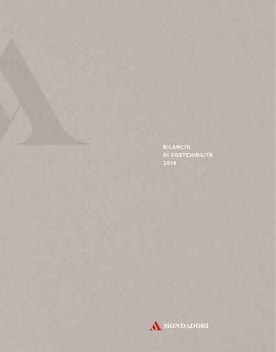Thumbnail Arnoldo Mondadori Editore Sustainability Report 2014